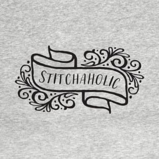 Stitchaholic Black T-Shirt